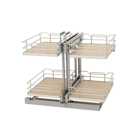 Rev-A-Shelf Steel, Light Brown, 26.4 in W, 23.66 in H, 20.4 in L, Light Brown 53PSPE-15SC-MP